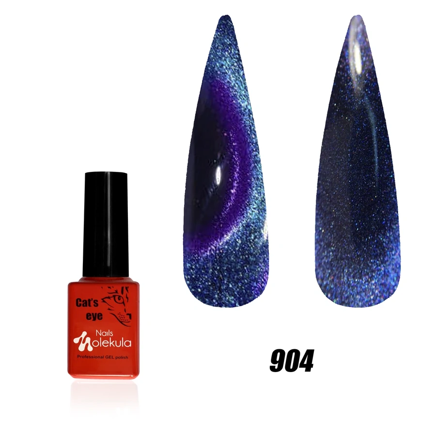 Гель-лак з ефектом котячого ока Molekula 9D Cat Eye №904 6 мл
