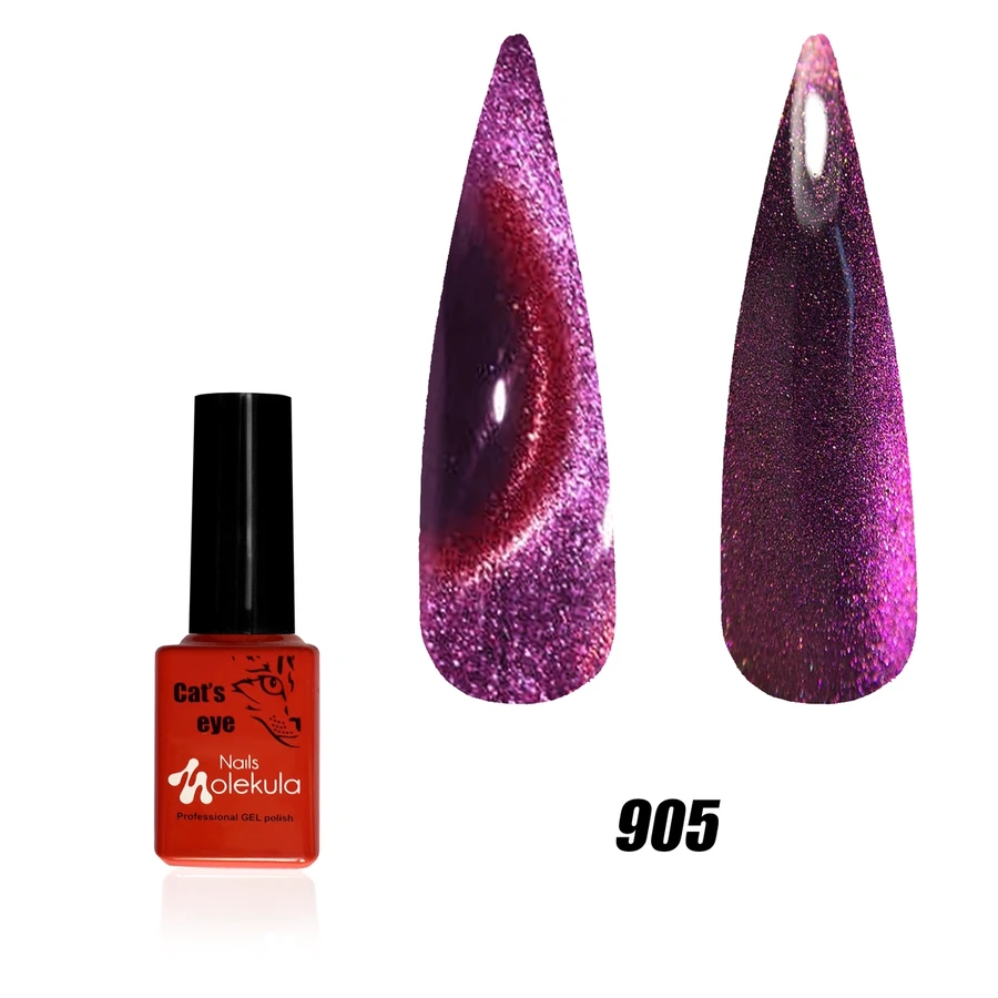 Гель-лак з ефектом котячого ока Molekula 9D Cat Eye №905 6 мл