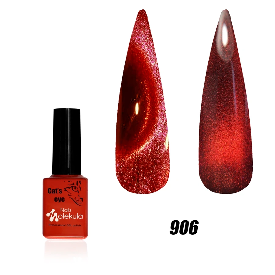 Гель-лак з ефектом котячого ока Molekula 9D Cat Eye №906 6 мл