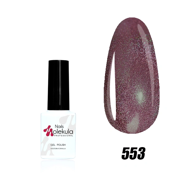 Гель-лак Molekula Holographic №553 бронзовий, голографічний 6 мл