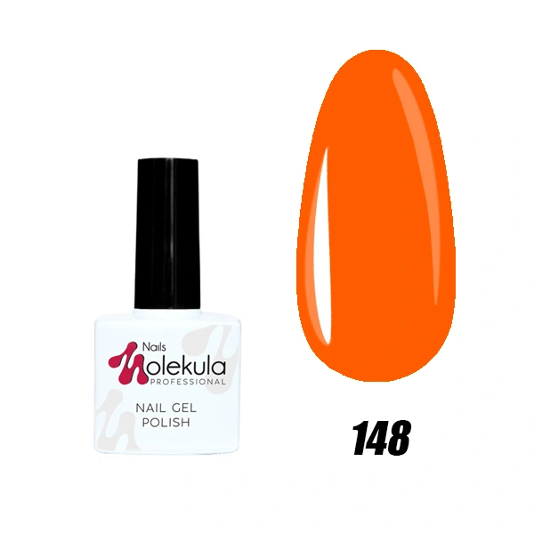 Гель-лак Molekula Gel Polish №148 оранжево-рудий, неоновий 11 мл