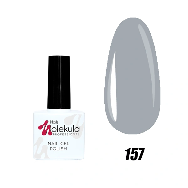 Гель-лак Molekula Gel Polish №157 Сірий, емаль 11 мл