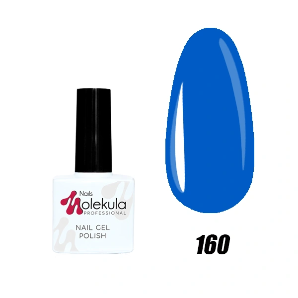 Гель-лак Molekula Gel Polish №160 захисно синій, емаль 11 мл