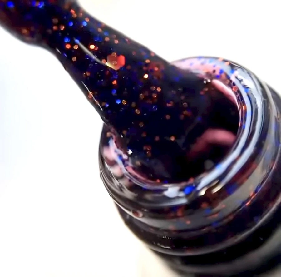 Гель-лак Molekula Gel Polish №164 Гранатове намисто, з блискітками 11 мл