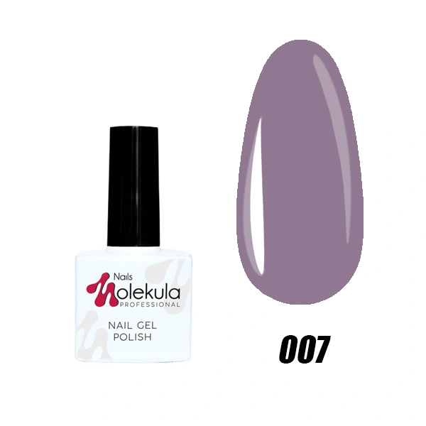 Гель-лак Molekula Gel Polish №007 Лілово-сірий, Емаль 11 мл