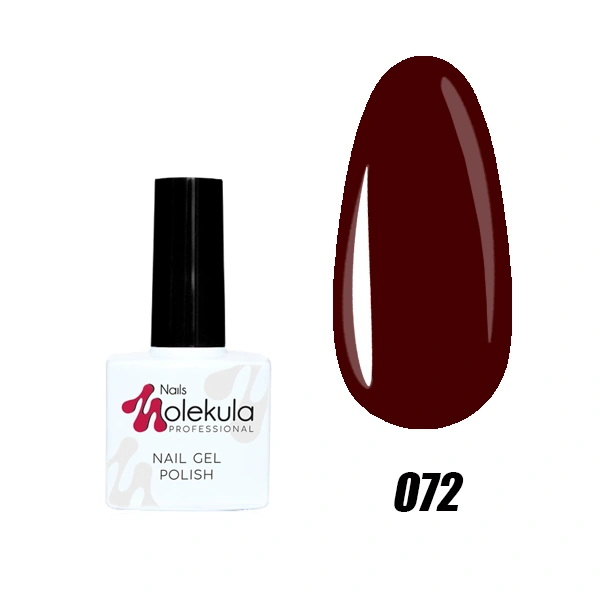 Гель-лак Molekula Gel Polish №072 Темно-коричневий, Емаль 11 мл