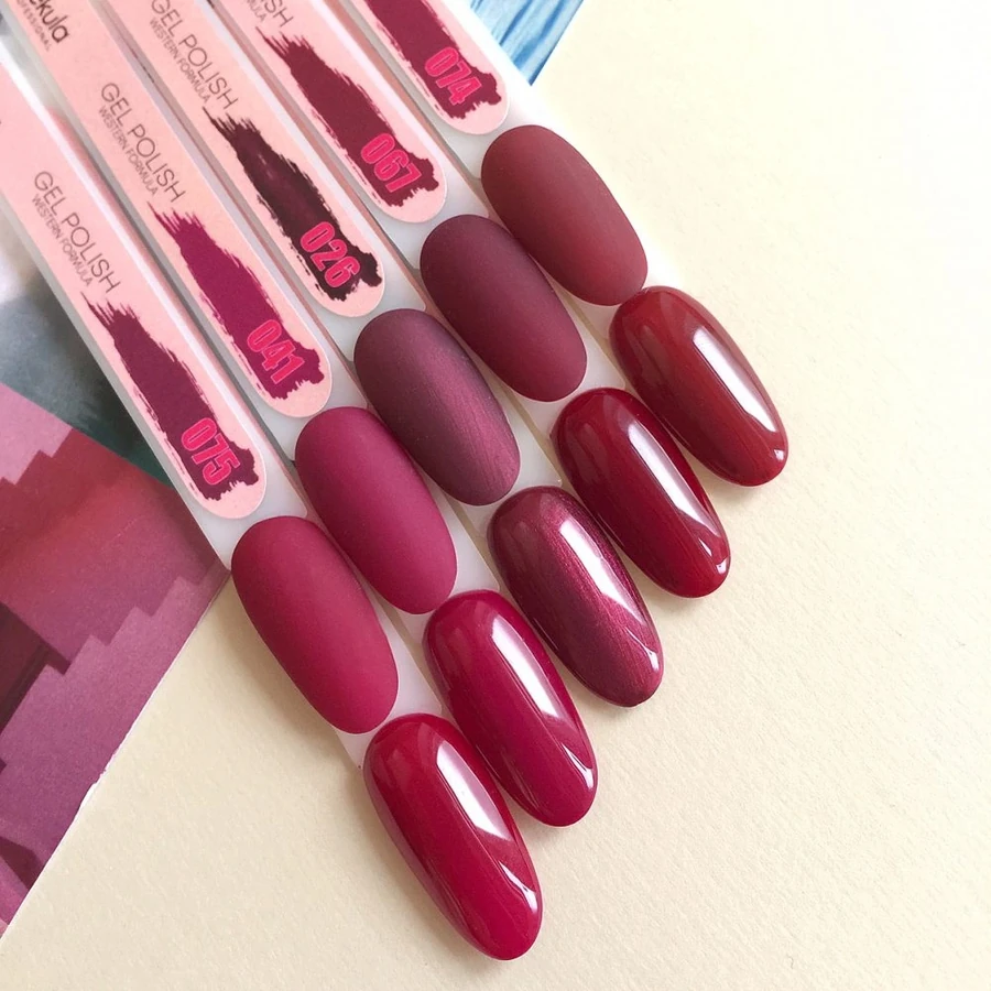 Гель-лак Molekula Gel Polish №075 Бордово-сливовий, Емаль 11 мл