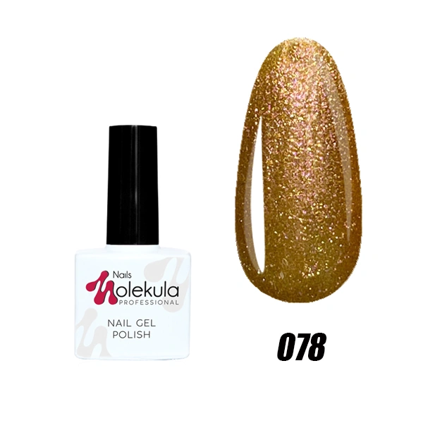 Гель-лак Molekula Gel Polish №078 Золото з червоним підтоном, Перламутр 11 мл