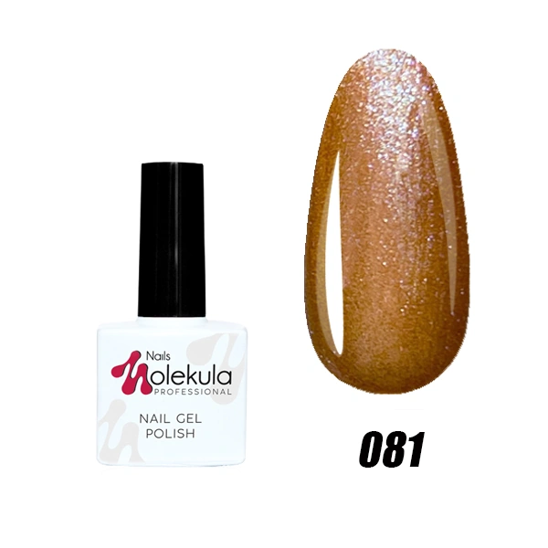 Гель-лак Molekula Gel Polish №081 Коричневий із зеленим відливом, Перламутр 11 мл