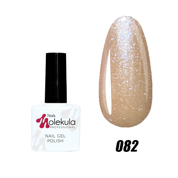 Гель-лак Molekula Gel Polish №082 Персковий з блакитним відливом, Перламутр 11 мл