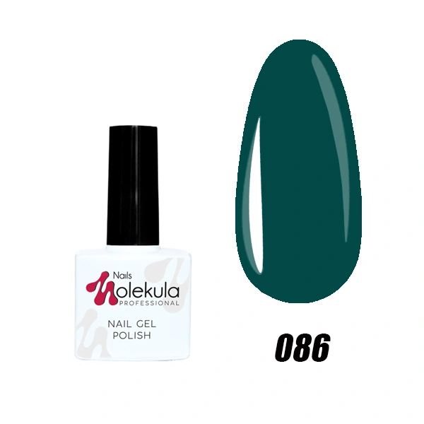 Гель-лак Molekula Gel Polish №086 Ізумрудний, Емаль 11 мл