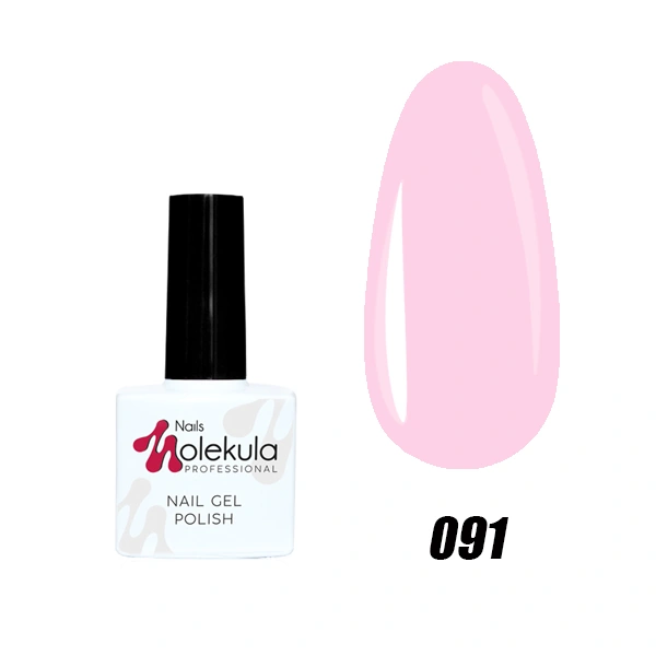 Гель-лак Molekula Gel Polish №091 Рожево-ліловий, Емаль 11 мл