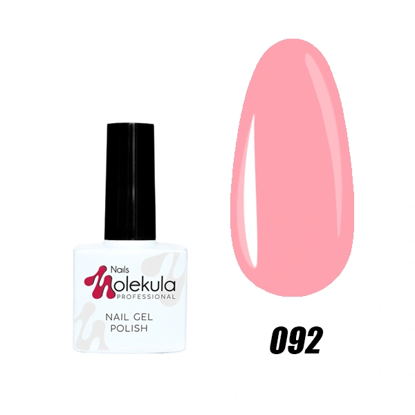 Гель-лак Molekula Gel Polish №092 Світло-рожевий, Емаль 11 мл
