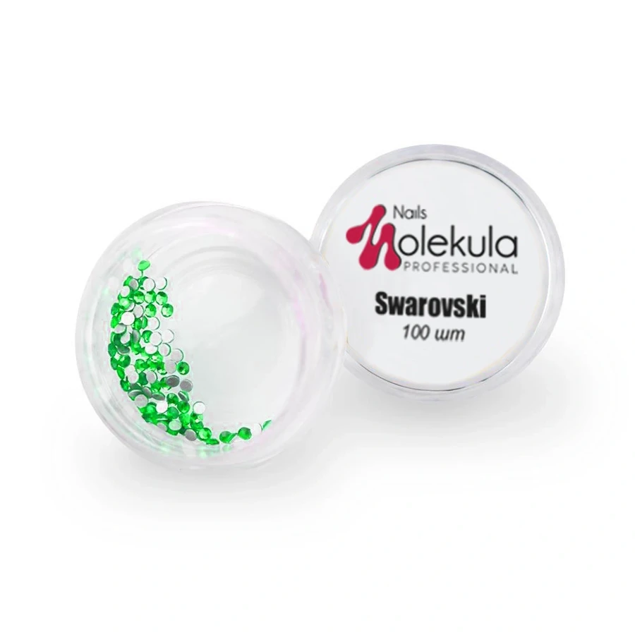 Камені сваровскі Molekula Swarovski Stones №3 (Green) зелені 100 шт