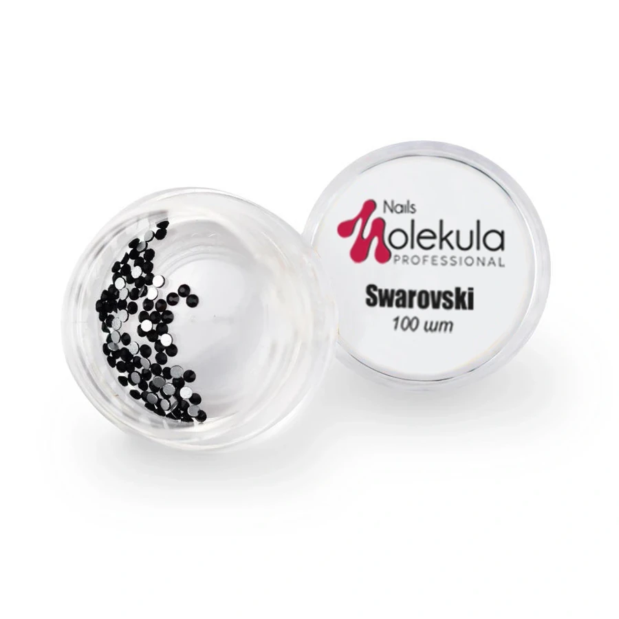 Камені сваровскі Molekula Swarovski Stones №4 (Black) чорні 100 шт