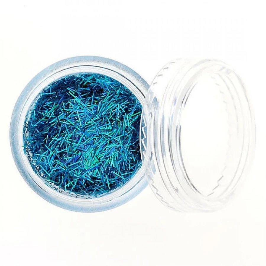 Стружка-соломка Molekula Shaving-Straw №01 (Blue Holographic) блакитний голографік