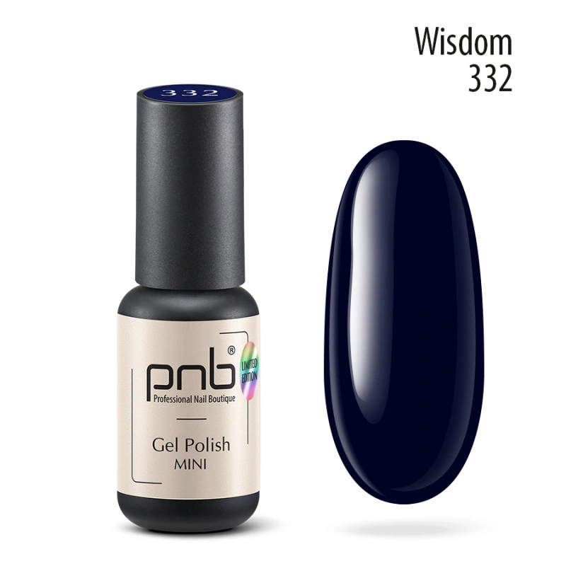 Гель-лак PNB №332 Wisdom синій, емаль 4 мл