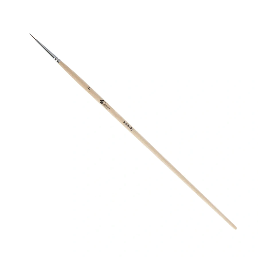 Пензель для малювання Molekula Kolinsky Brush Natural #0 натуральний