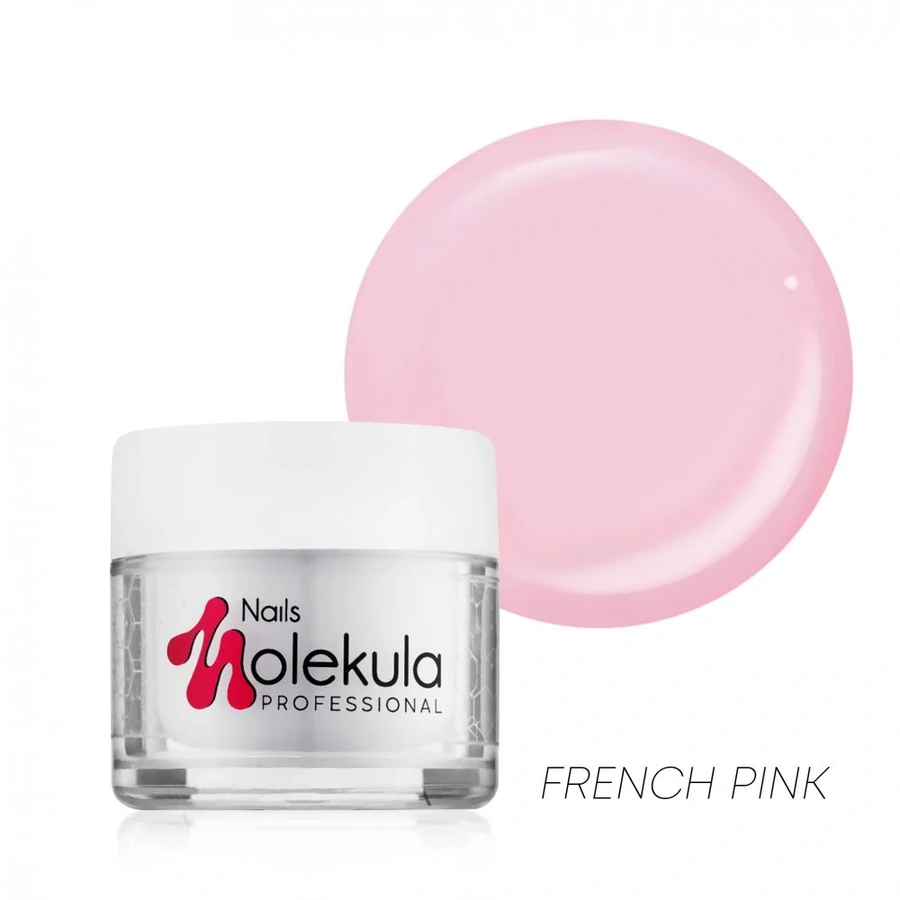 Камуфлюючий гель для моделювання нігтів Molekula Gel №06 French Pink ніжно-рожевий 15 мл