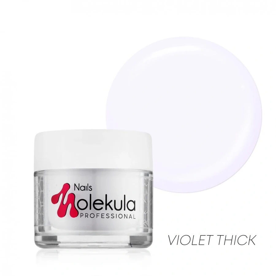 Універсальний гель для моделювання нігтів Molekula Gel №04 Violet Thick прозорий фіолетовий желе 15 мл