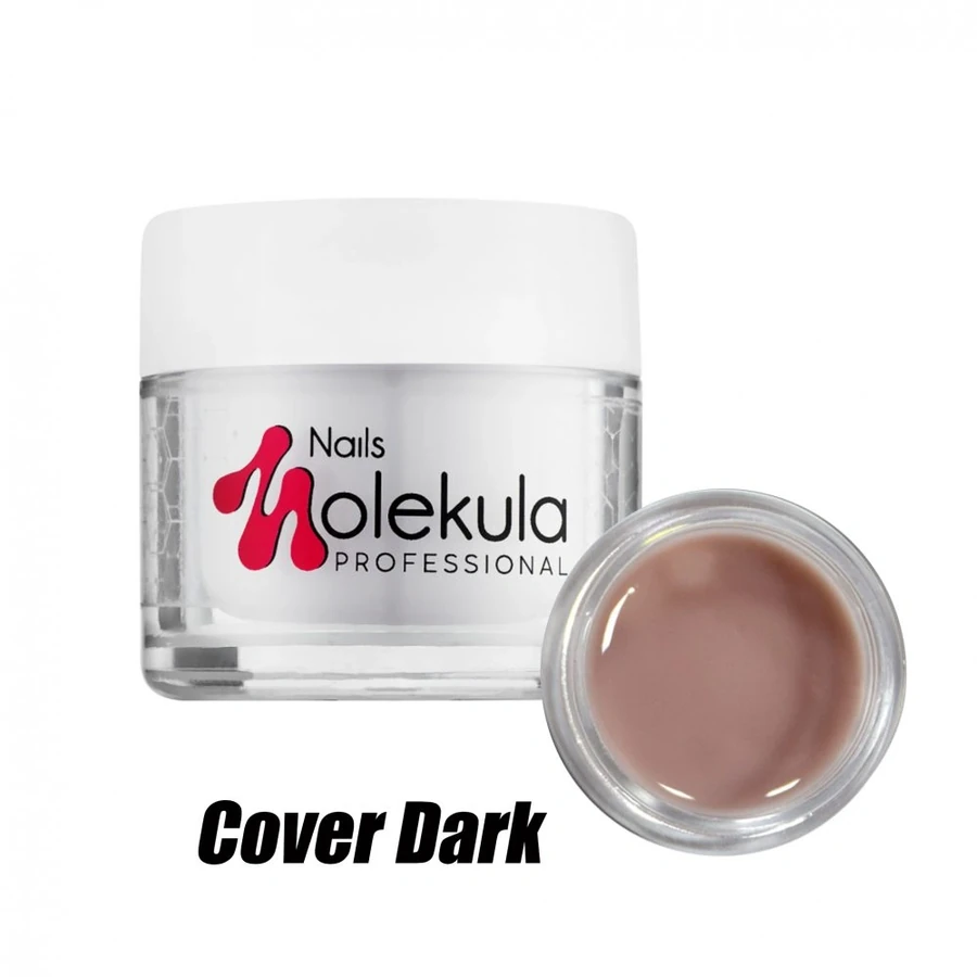 Камуфлюючий гель для моделювання нігтів Molekula Gel №10 Cover Dark бежево-кавовий 50 мл