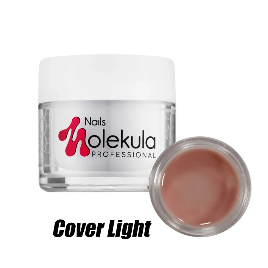 Камуфлюючий гель для моделювання нігтів Molekula Gel №08 Cover Light рожево-бежевий 50 мл