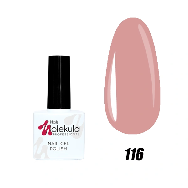 Гель-лак Molekula Gel Polish №116 Пудровий, емаль 11 мл