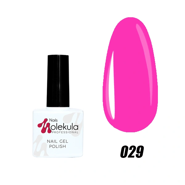 Гель-лак Molekula Gel Polish №029 Насичено-рожевий, Емаль 11 мл