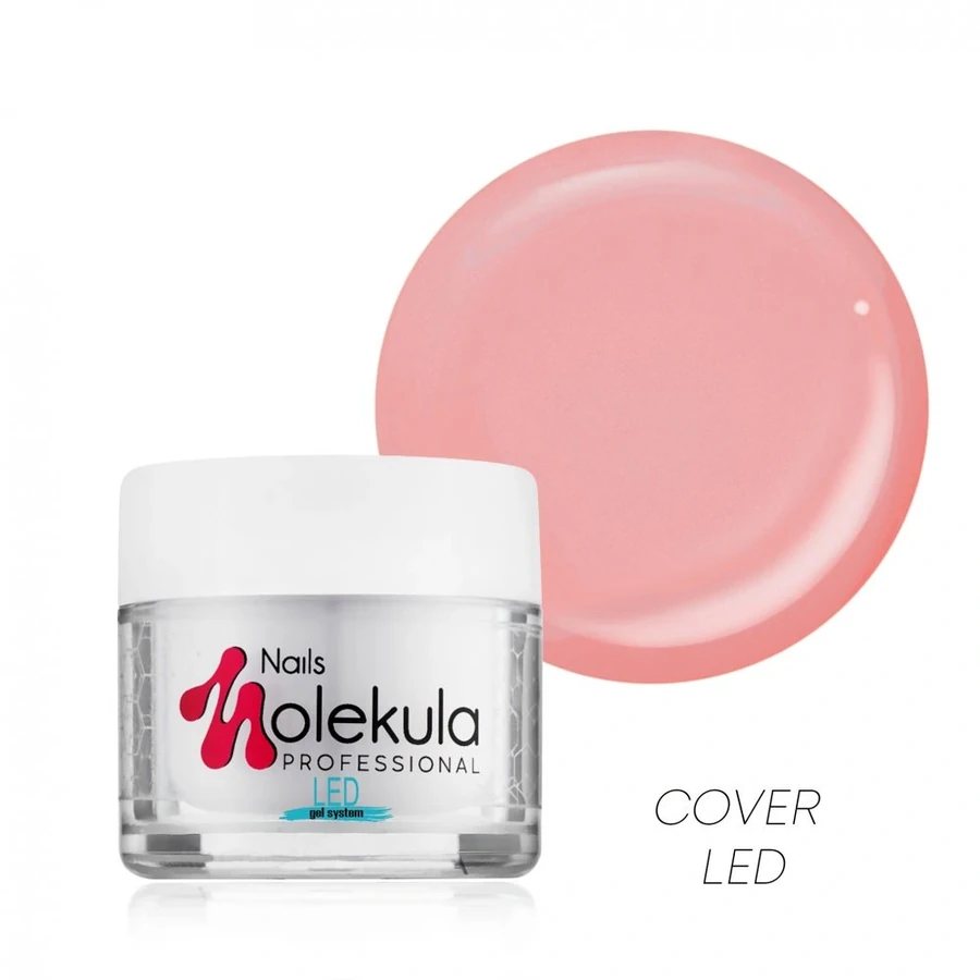 Моделюючий LED-гель для нігтів Molekula LED Gel №12 Cover бежевий 15 мл