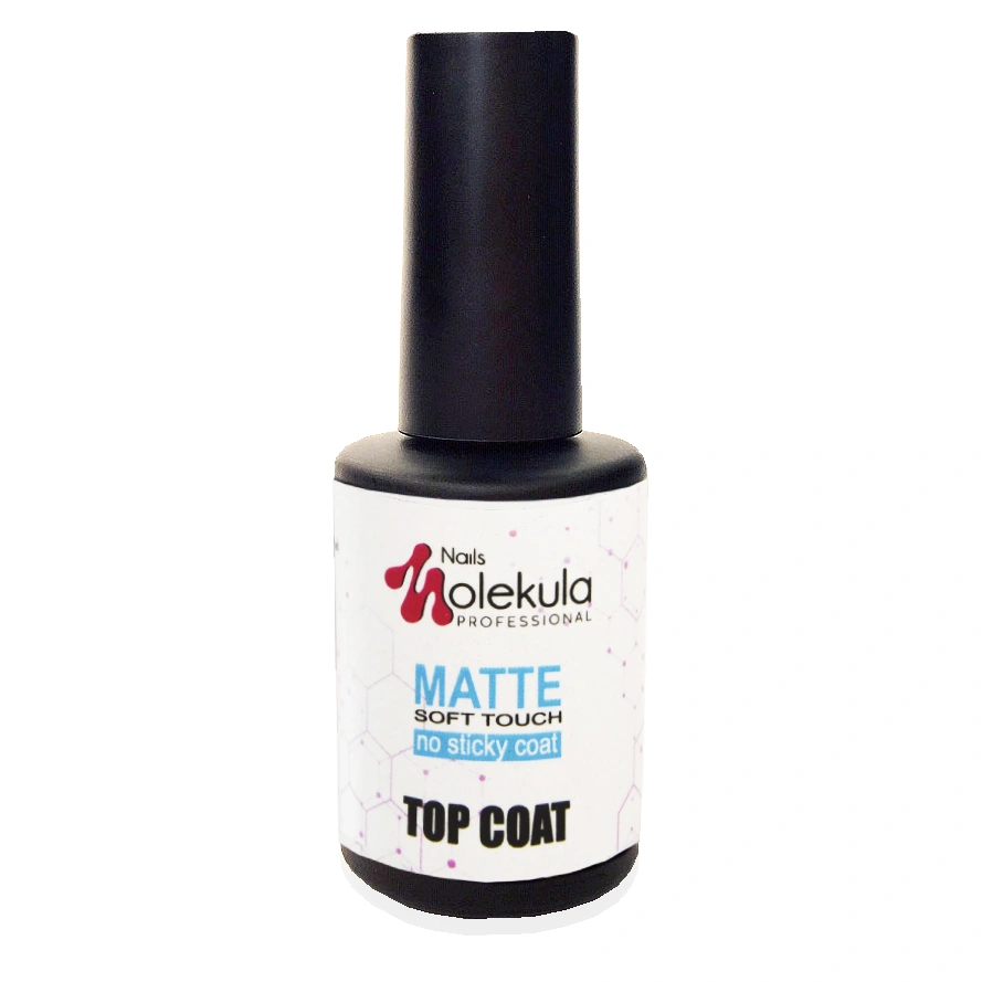 Топ матовий Molekula Top Matte Soft Touch без липкого шару 12 мл
