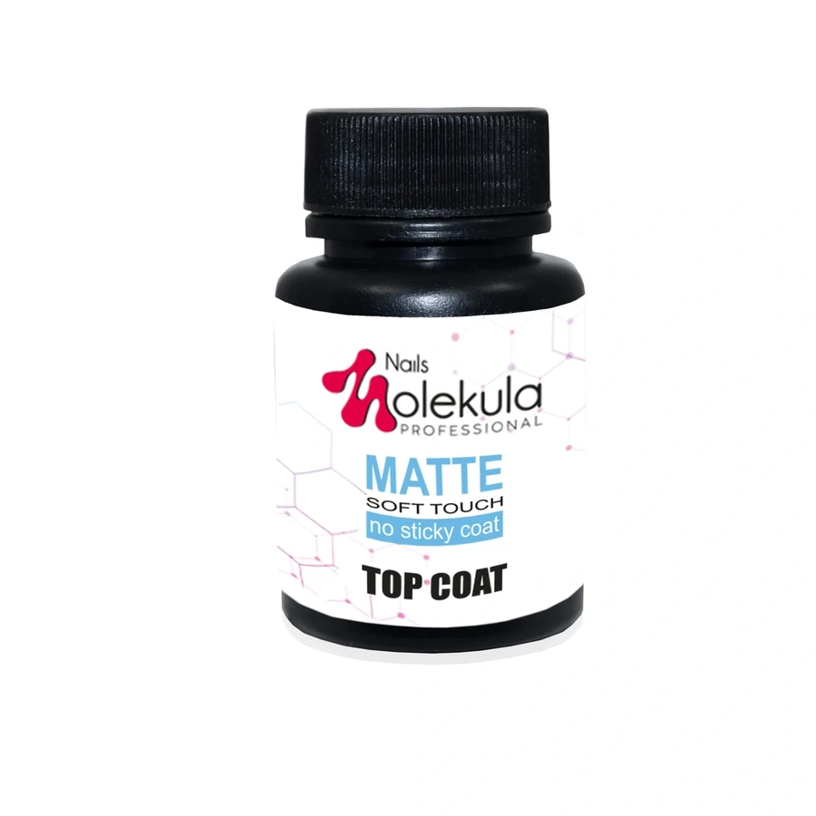 Топ матовий Molekula Top Matte Soft Touch без липкого шару 30 мл