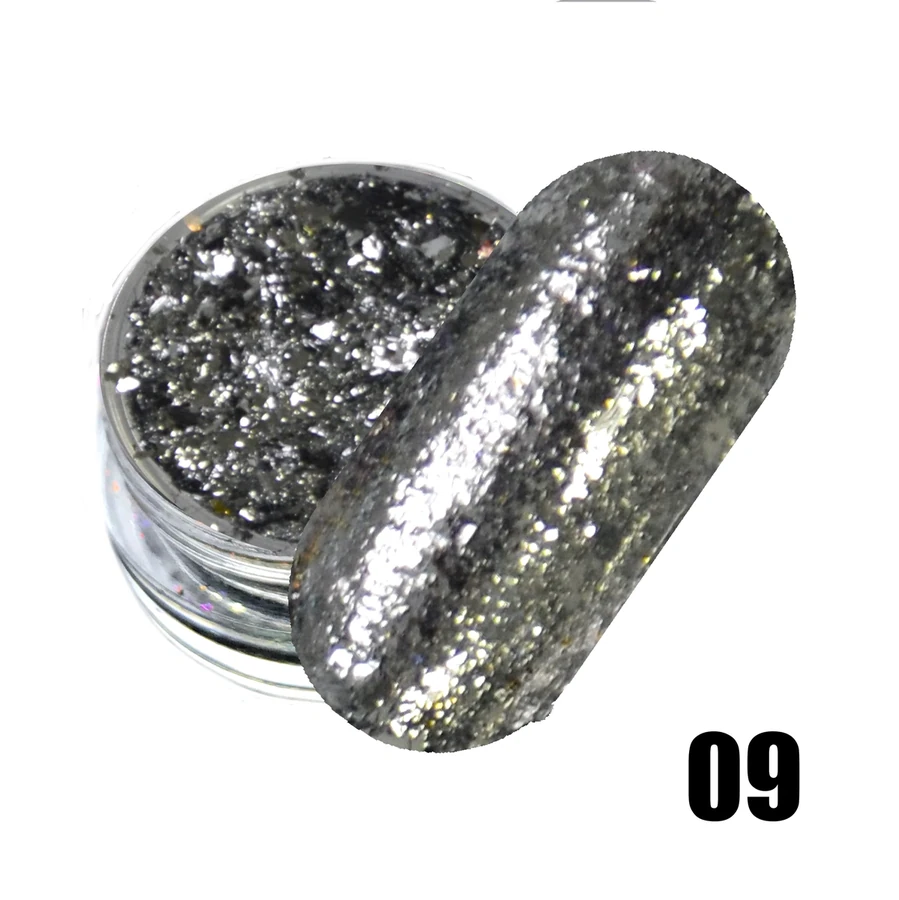 Пластівці-лусочки платинової фольги Molekula Yuki Platinum Foil Flake №09 срібло