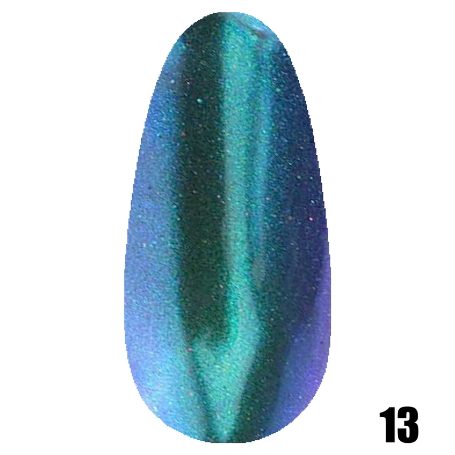 Дзеркальна пудра Molekula Mirror Powder №13 Green-Blue зелено-блакитна 1 г