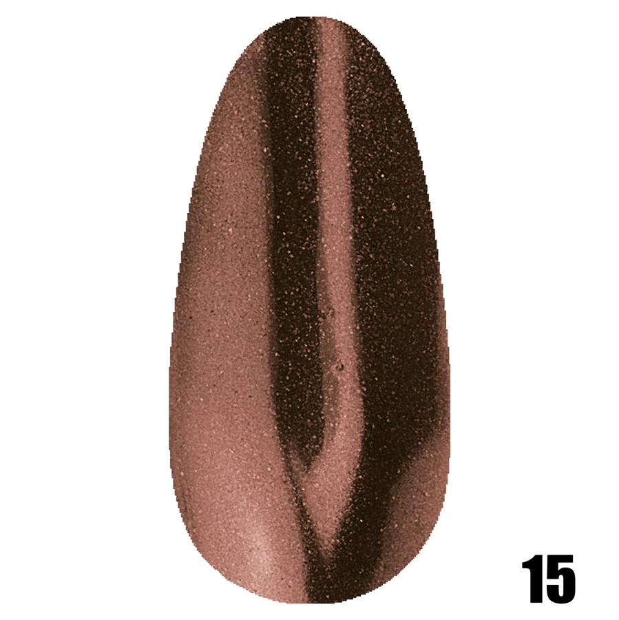 Дзеркальна пудра Molekula Mirror Powder №15 Brown-Gold коричнево-золота 1 г