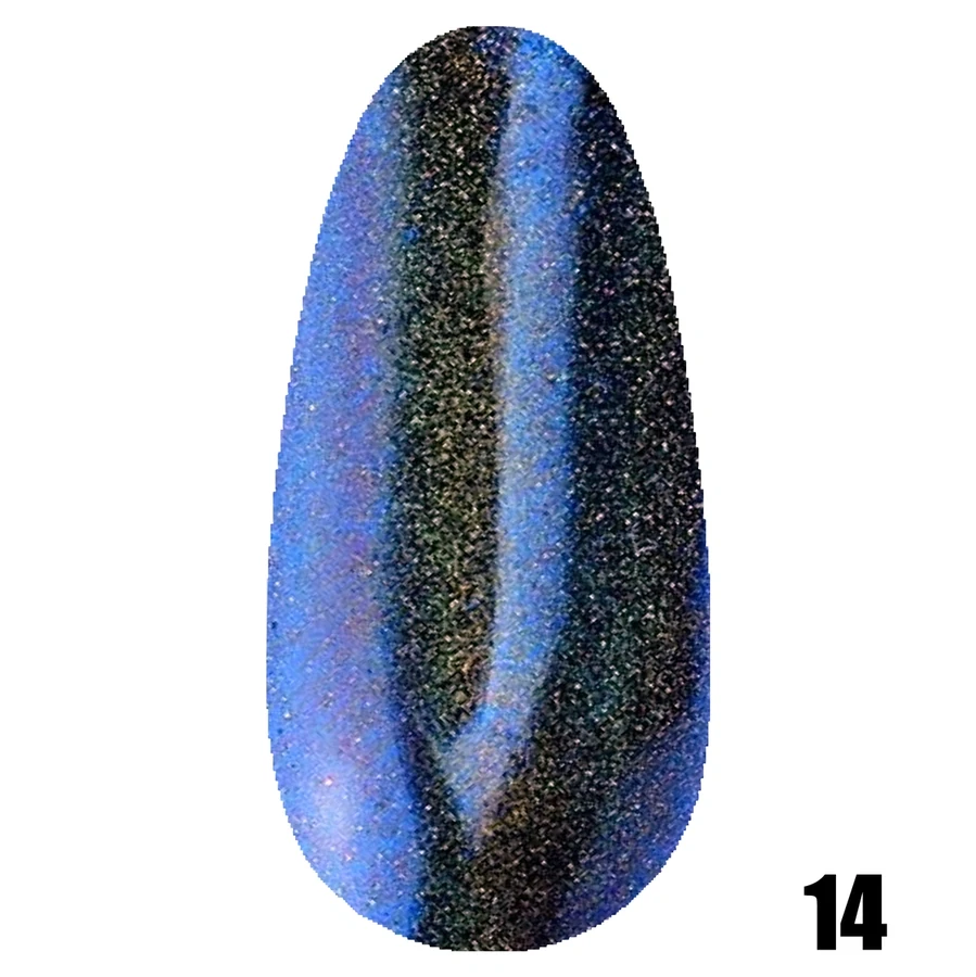 Дзеркальна пудра Molekula Mirror Powder №14 Dark Turquoise темно-бірюзова 0,8 г