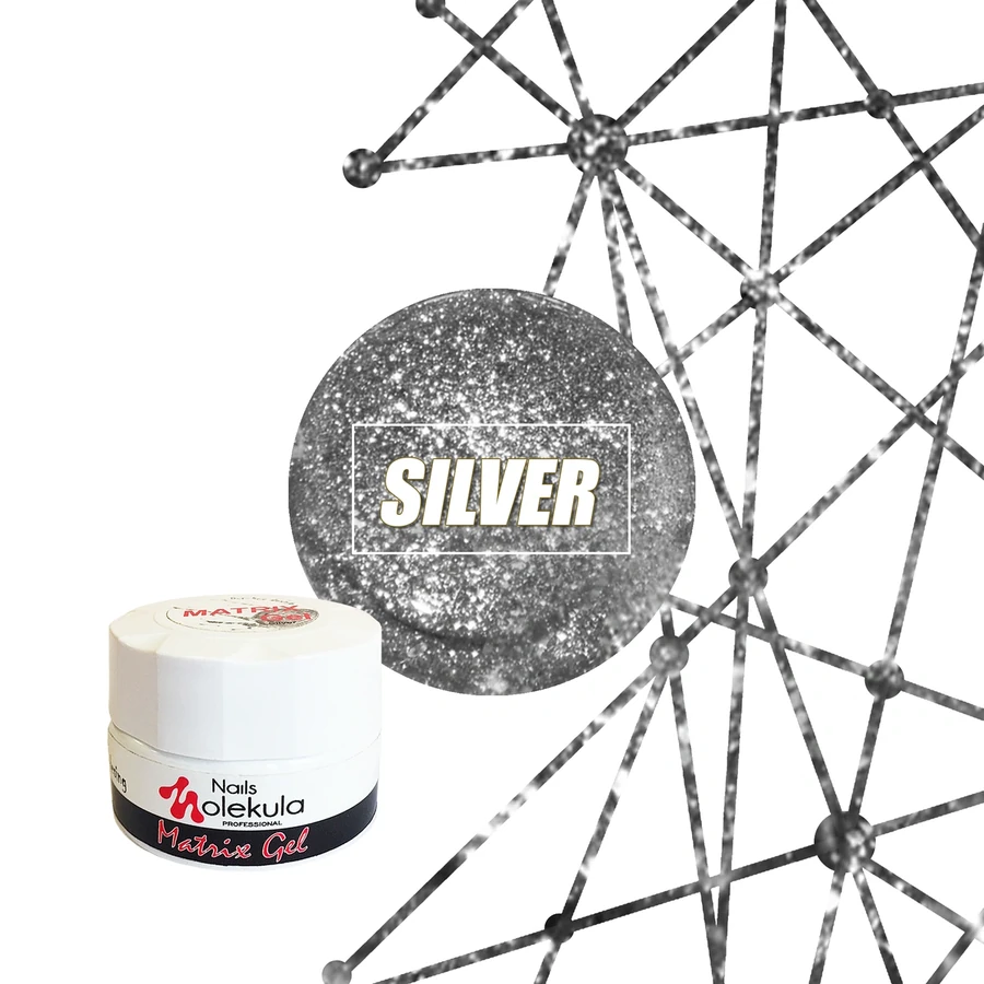 Гель-павутинка Molekula Matrix Gel Silver срібло 5 мл