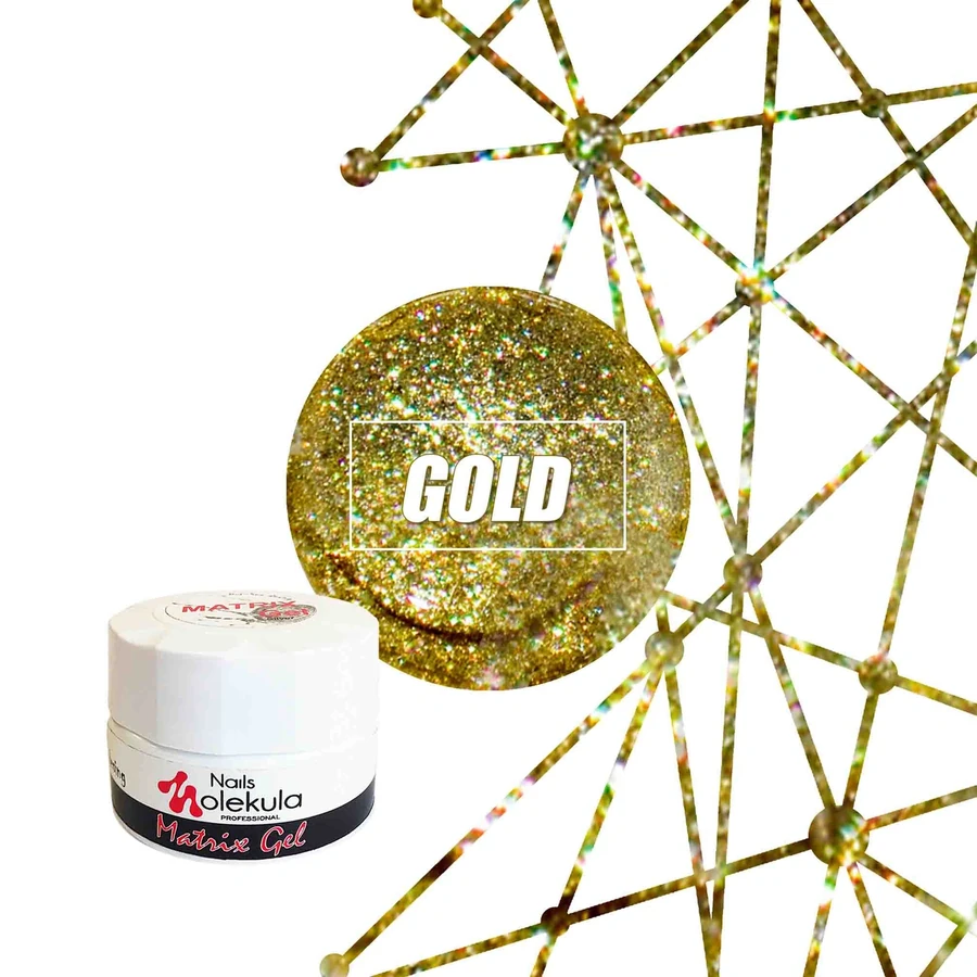 Гель-павутинка Molekula Matrix Gel Gold золото 5 мл