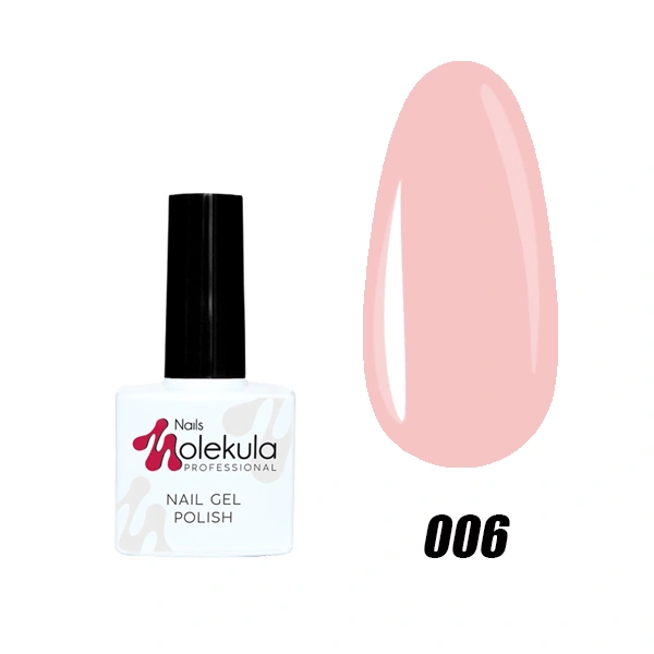 Гель-лак Molekula Gel Polish №006 Персиково-бежевий, Емаль 11 мл