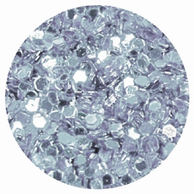 Паєтки для нігтів шестигранники Molekula Sequins for Nails (Silver) срібло