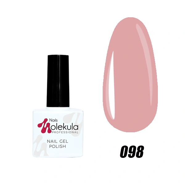 Гель-лак Molekula Gel Polish №098 Пастельний рожевий, емаль 11 мл