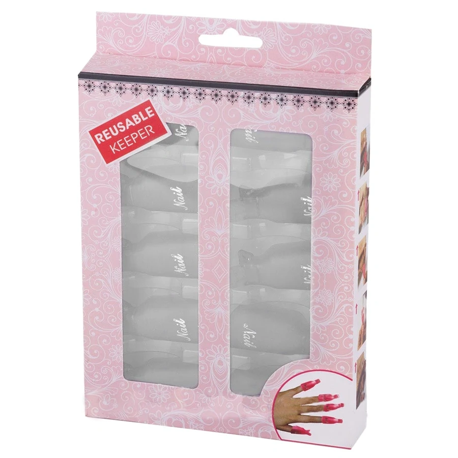 Кліпси-прищіпки для зняття гель-лаку Molekula Сlips for Removing Gel Polish (White) білі
