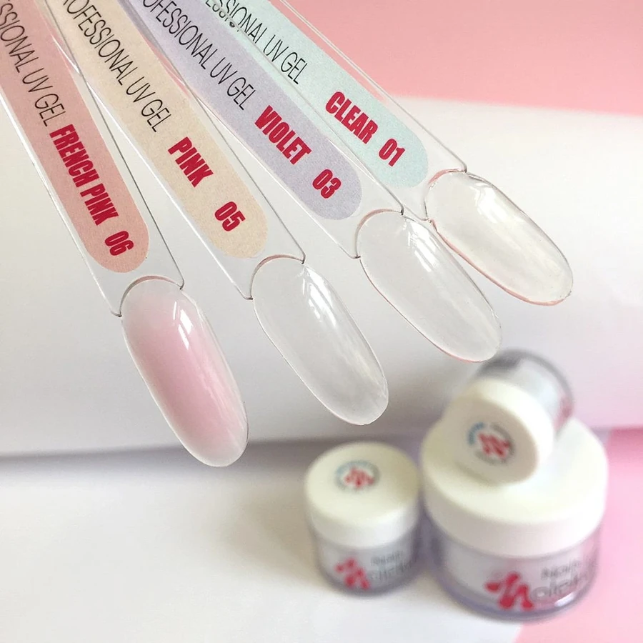 Універсальний гель для моделювання нігтів Molekula Gel №02 Clear Thick прозорий желе 100 мл