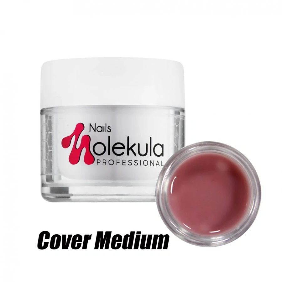 Камуфлюючий гель для моделювання нігтів Molekula Gel №09 Cover Medium бежево-червоний 100 мл