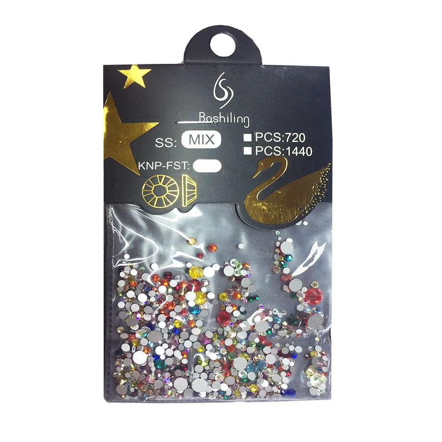 Камені сваровські Molekula Swarovski Stones (Mix) мікс кольорів та розмірів 720 шт