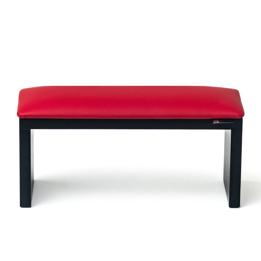 Підставка манікюрна червона на чорних ніжках Eco Stand Wood Red on Black Legs