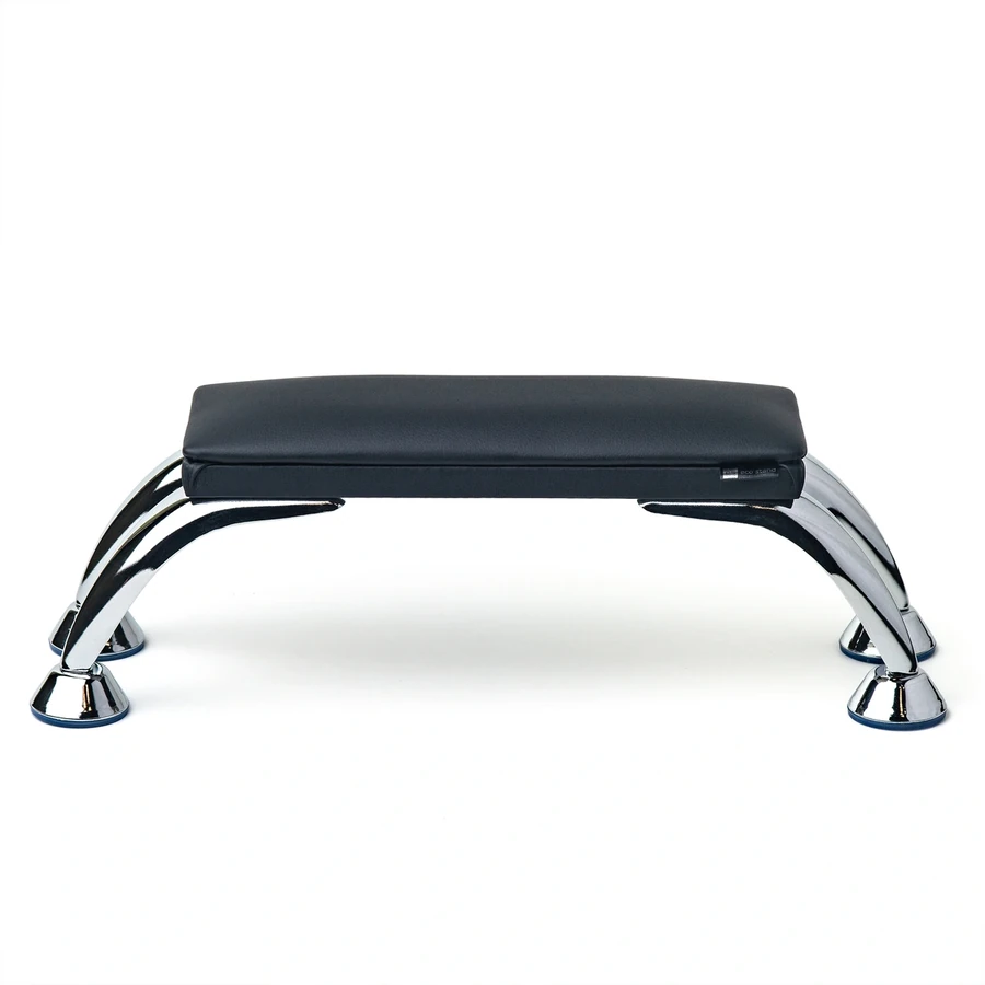 Підставка для манікюру чорна на хромованих ніжках Eco Stand MINI Black on Chrome Legs