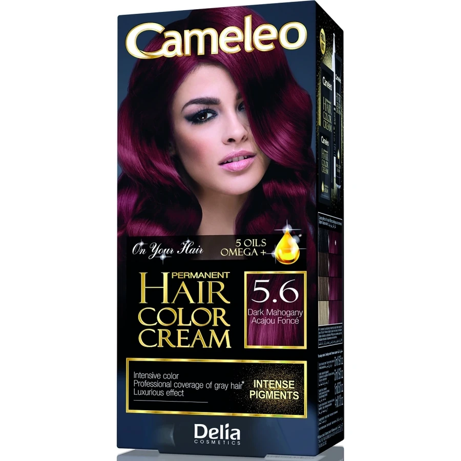 Фарба для волосся Delia Cameleo Hair Color Cream Dark Mahogany чорне червоне дерево 50 мл