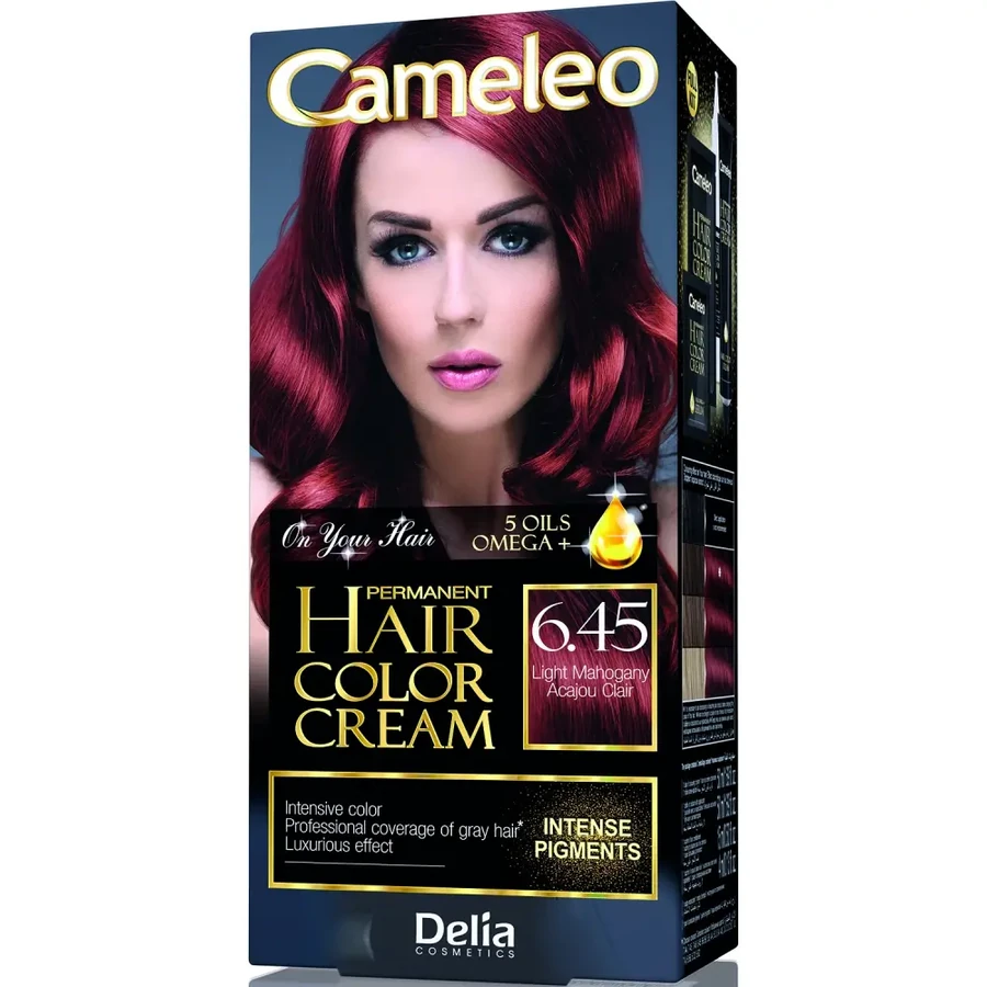 Фарба для волосся Delia Cameleo Hair Color Cream Light Mahogany світле червоне дерево 50 мл