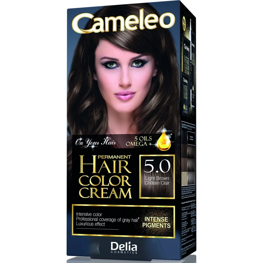 Фарба для волосся Delia Cameleo Hair Color Cream Light Brown світлий каштан 50 мл
