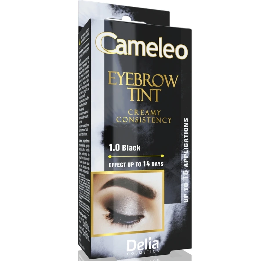 Крем-фарба для брів Delia Cameleo Eyebrow Expert Tint Black чорний 15 мл